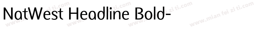 NatWest Headline Bold字体转换